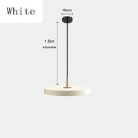 Suspension nordique en métal minimaliste | Marco Lucetti Blanc / Diamètre 23 cm / Blanc froid 6500K