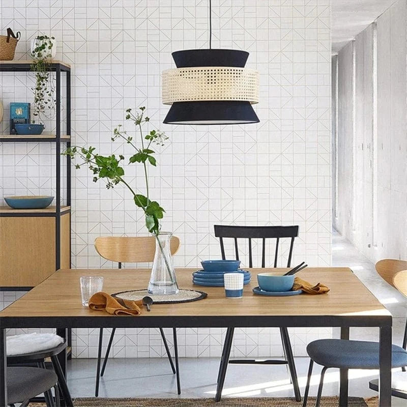 Suspension nordique en rotin tricotée à la main | Marco Lucetti