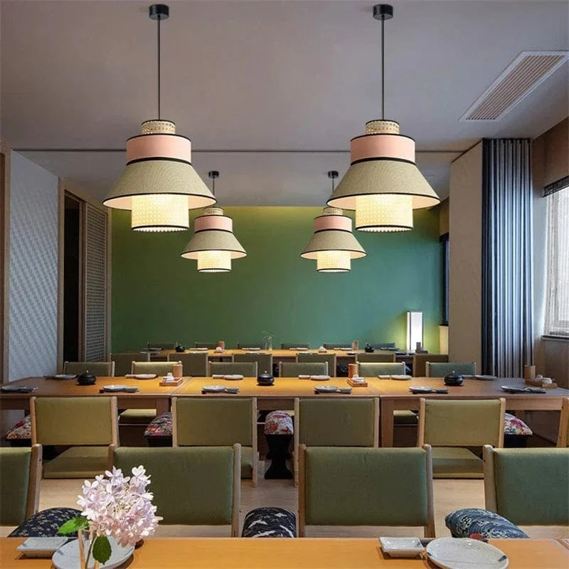 Suspension nordique en rotin tricotée à la main | Marco Lucetti