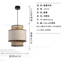 Suspension nordique en rotin tricotée à la main | Marco Lucetti E Dia40cm