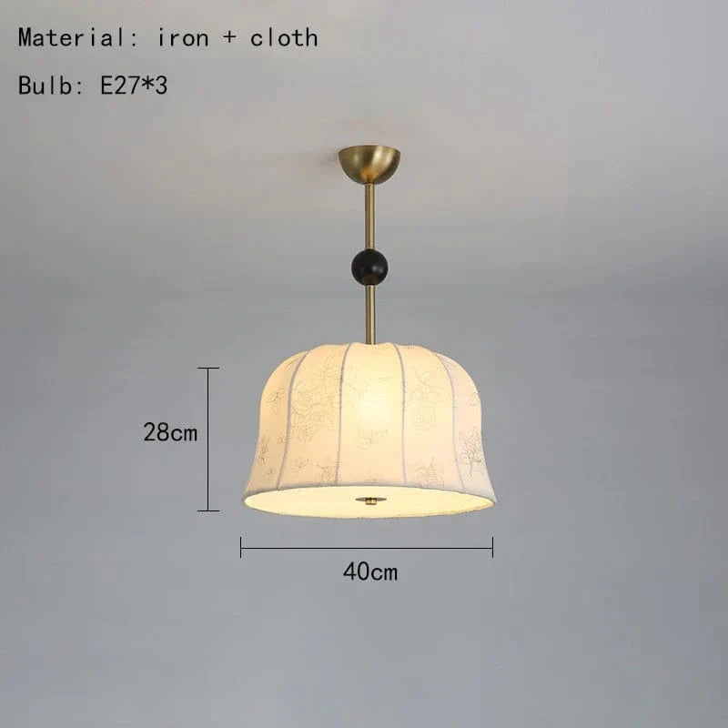 Suspension nordique en tissu Modern Light | Marco Lucetti Style A-40 cm / Blanc froid