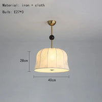 Suspension nordique en tissu Modern Light | Marco Lucetti Style A-40 cm / Blanc froid