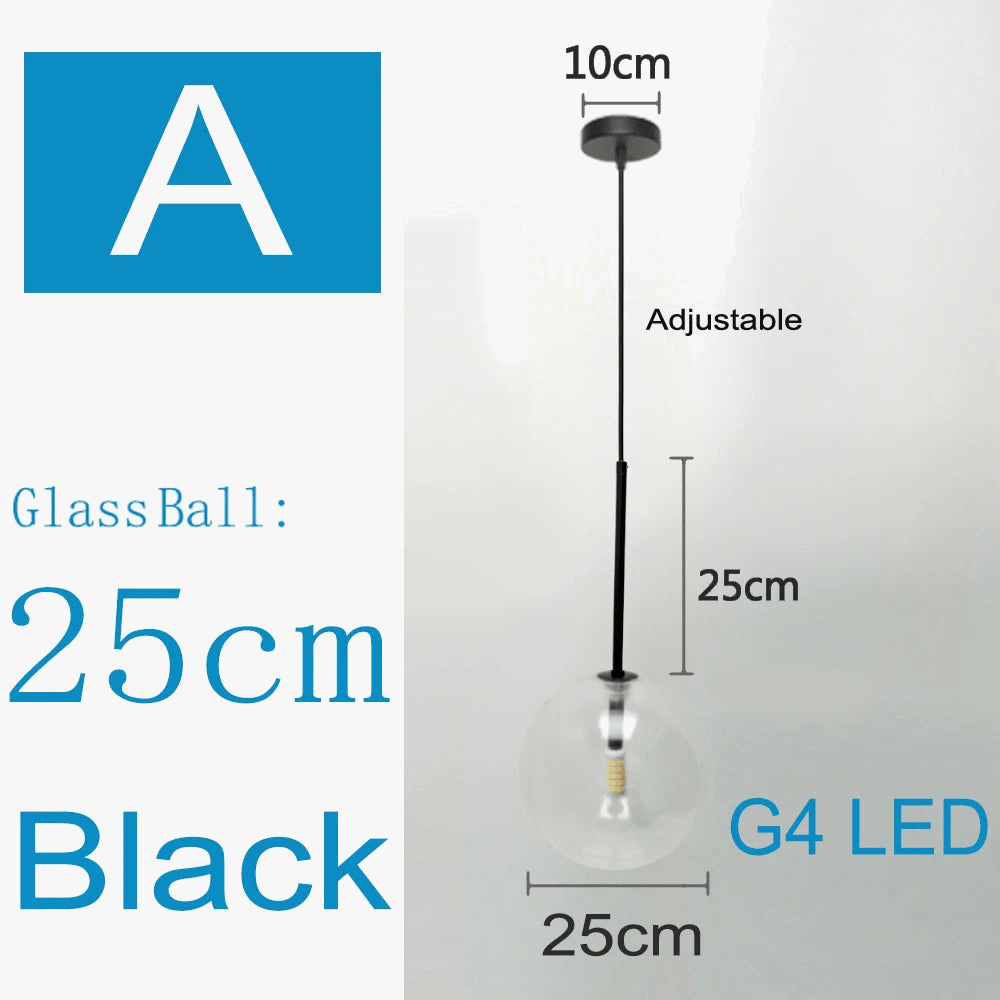 Suspension nordique en verre clair - Style Moderne | Marco Lucetti