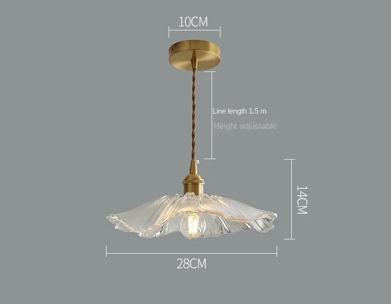 Suspension nordique en verre design | Marco Lucetti B / Avec ampoule