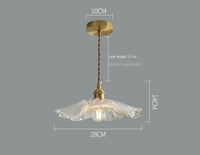 Suspension nordique en verre design | Marco Lucetti B / Avec ampoule