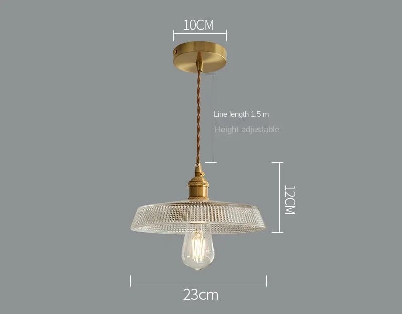 Suspension nordique en verre design | Marco Lucetti F / Avec ampoule