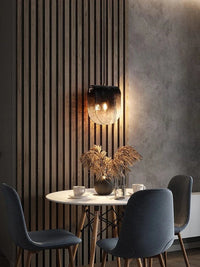 Suspension nordique en verre design nordiclight curved | Marco Lucetti