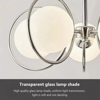 Suspension nordique en verre et fer noir | Marco Lucetti