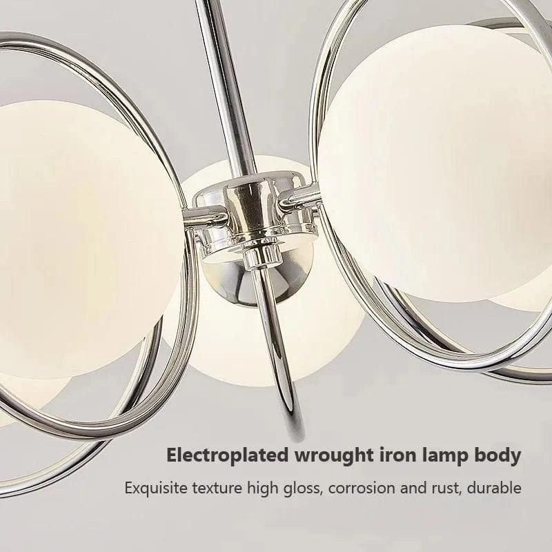 Suspension nordique en verre et fer noir | Marco Lucetti