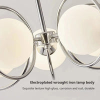 Suspension nordique en verre et fer noir | Marco Lucetti