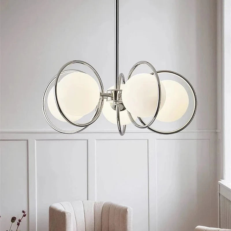 Suspension nordique en verre et fer noir | Marco Lucetti