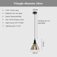 Suspension nordique en verre pour cuisine et restaurant | Marco Lucetti 1C / Lumière chaude