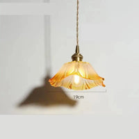 Suspension nordique et japonaise en laiton pour une ambiance raffinée | Marco Lucetti Verre jaune-A / Blanc froid