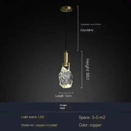 Suspension nordique Ice - Élégance et Modernité | Marco Lucetti 1 LUMIÈRE / Blanc froid