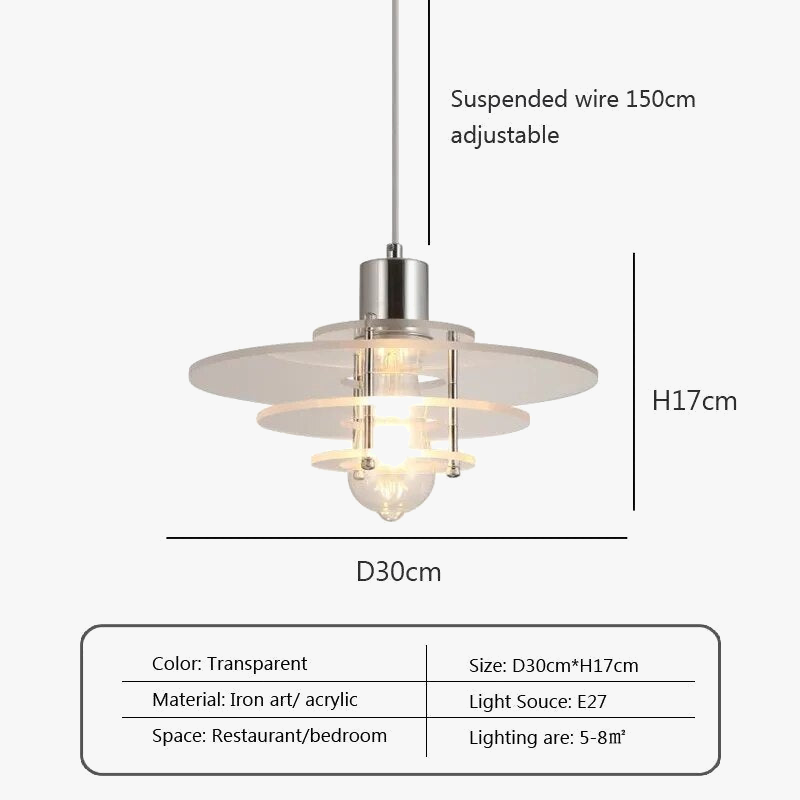 Suspension LED Nórdic Soucoupe Volante