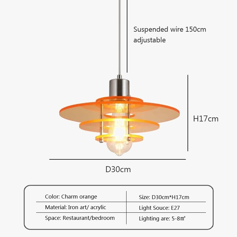 Suspension LED Nórdic Soucoupe Volante