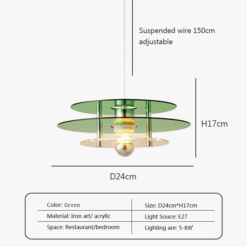Suspension LED Nórdic Soucoupe Volante