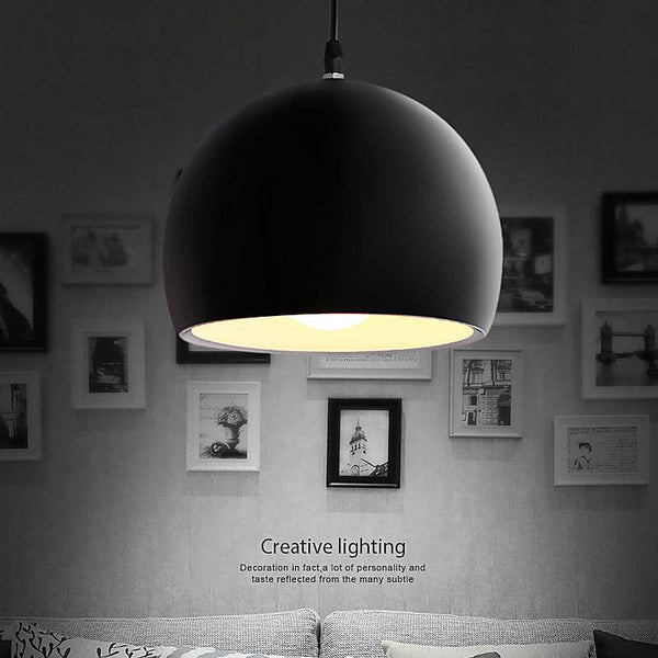 Suspension Nordique LED Boule Noire | Marco Lucetti
