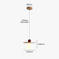 Suspension Nordique LED Chevet - Style Rétro Médiéval - Concepteur Niche Crème - Restaurant & Bar Art | Marco Lucetti