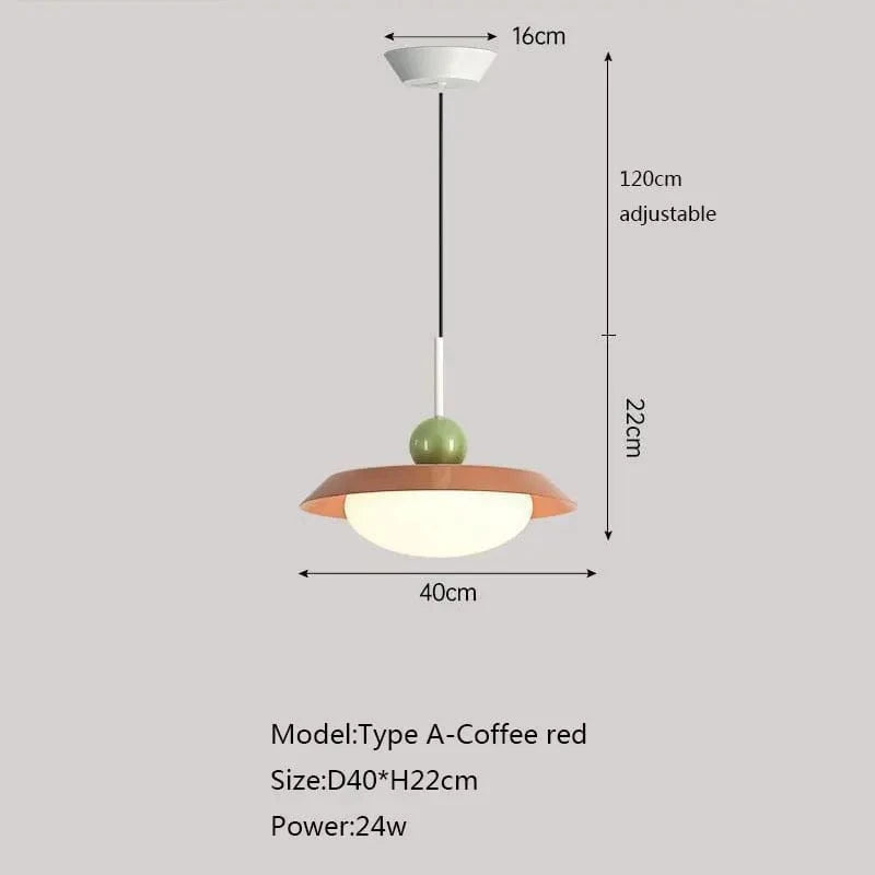 Suspension nordique LED Eclat Maison | Marco Lucetti A café rouge