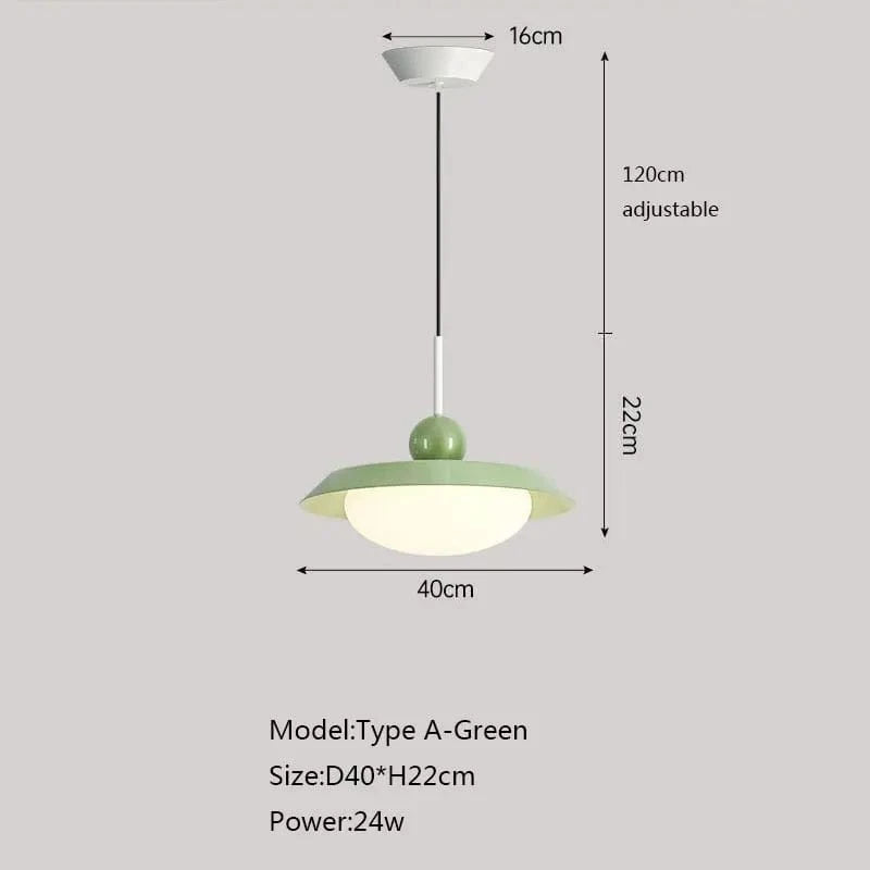 Suspension nordique LED Eclat Maison | Marco Lucetti A vert