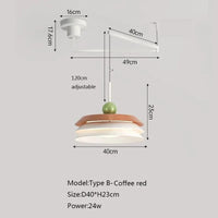 Suspension nordique LED Eclat Maison | Marco Lucetti B Café rouge