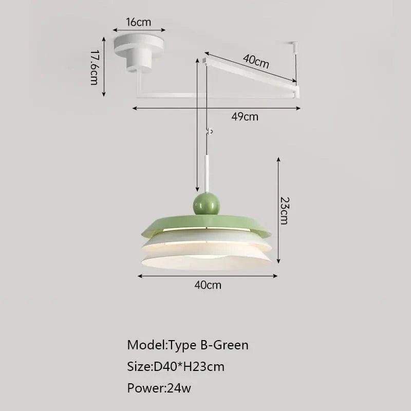 Suspension nordique LED Eclat Maison | Marco Lucetti B Vert