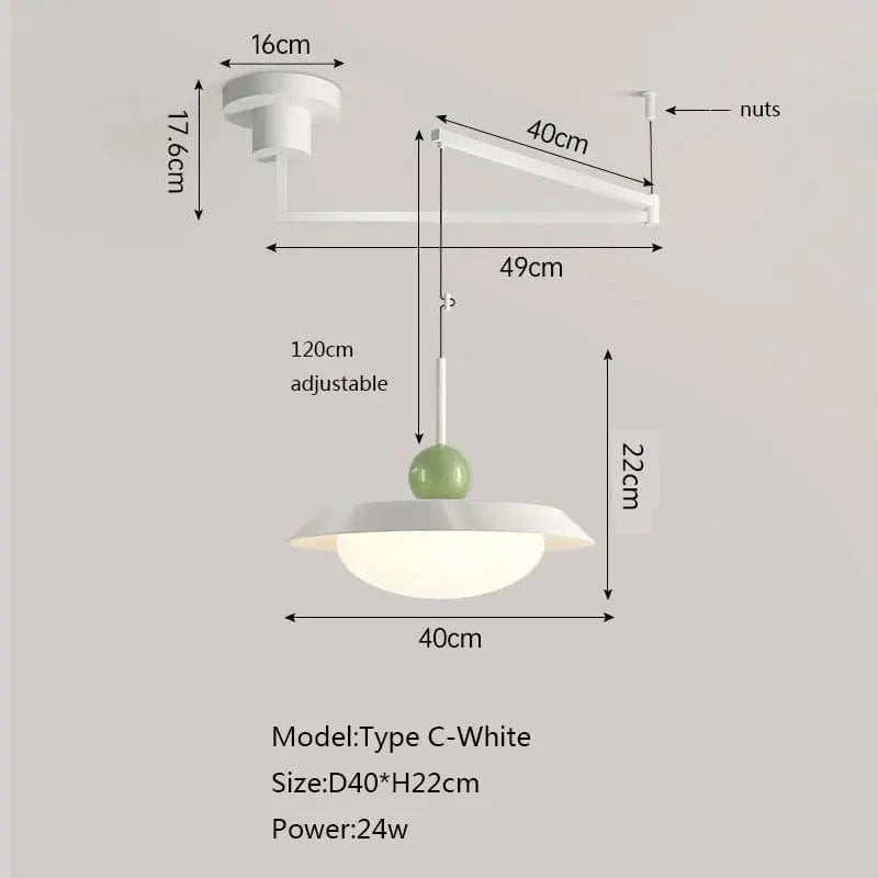 Suspension nordique LED Eclat Maison | Marco Lucetti C Blanc