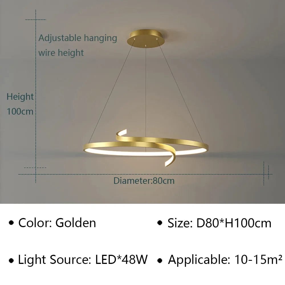 Suspension Nordique LED pour Salon - Éclairage Intérieur Moderne | Marco Lucetti