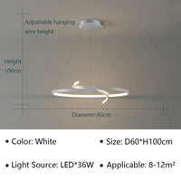 Suspension Nordique LED pour Salon - Éclairage Intérieur Moderne | Marco Lucetti