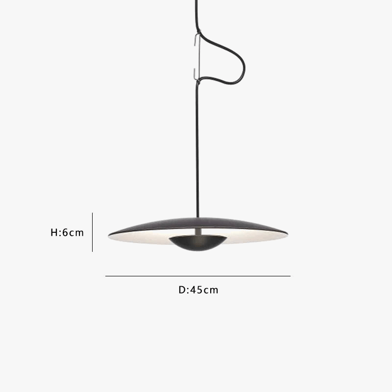 Suspension nordique LED "Saucer Glow" | Marco Lucetti