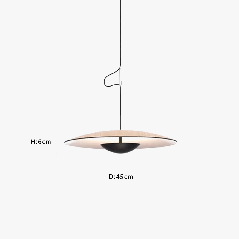 Suspension nordique LED "Saucer Glow" | Marco Lucetti
