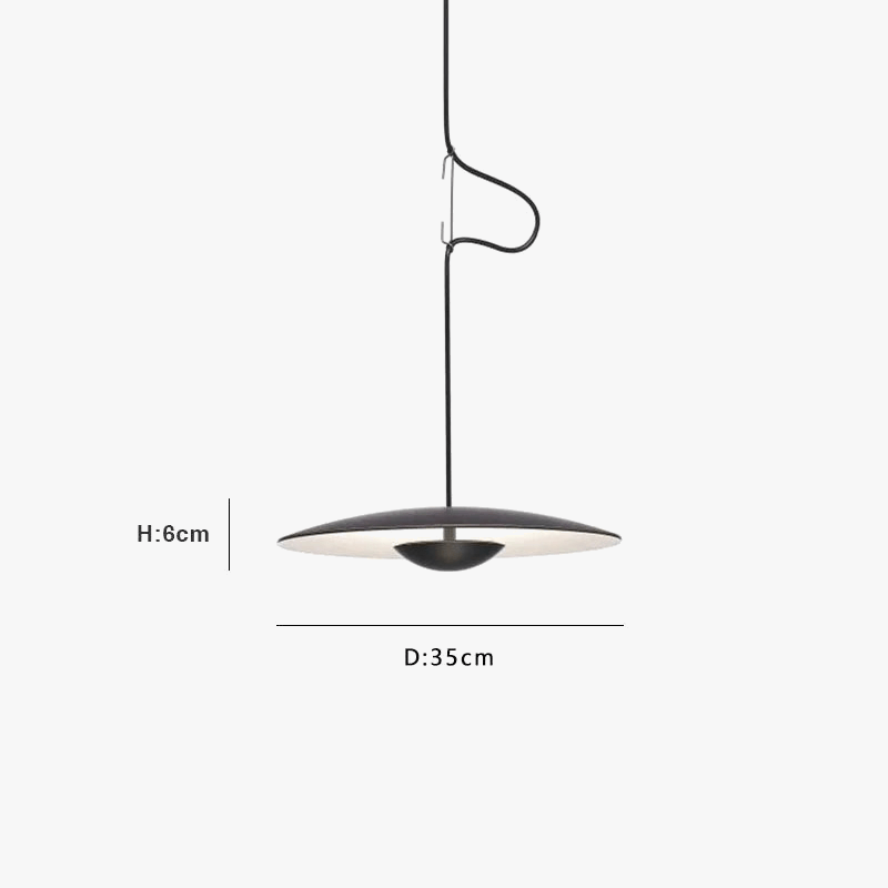 Suspension nordique LED "Saucer Glow" | Marco Lucetti