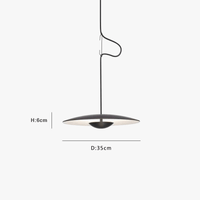 Suspension nordique LED "Saucer Glow" | Marco Lucetti