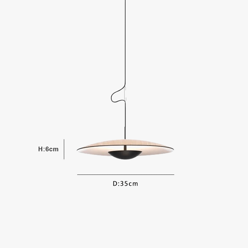 Suspension nordique LED "Saucer Glow" | Marco Lucetti