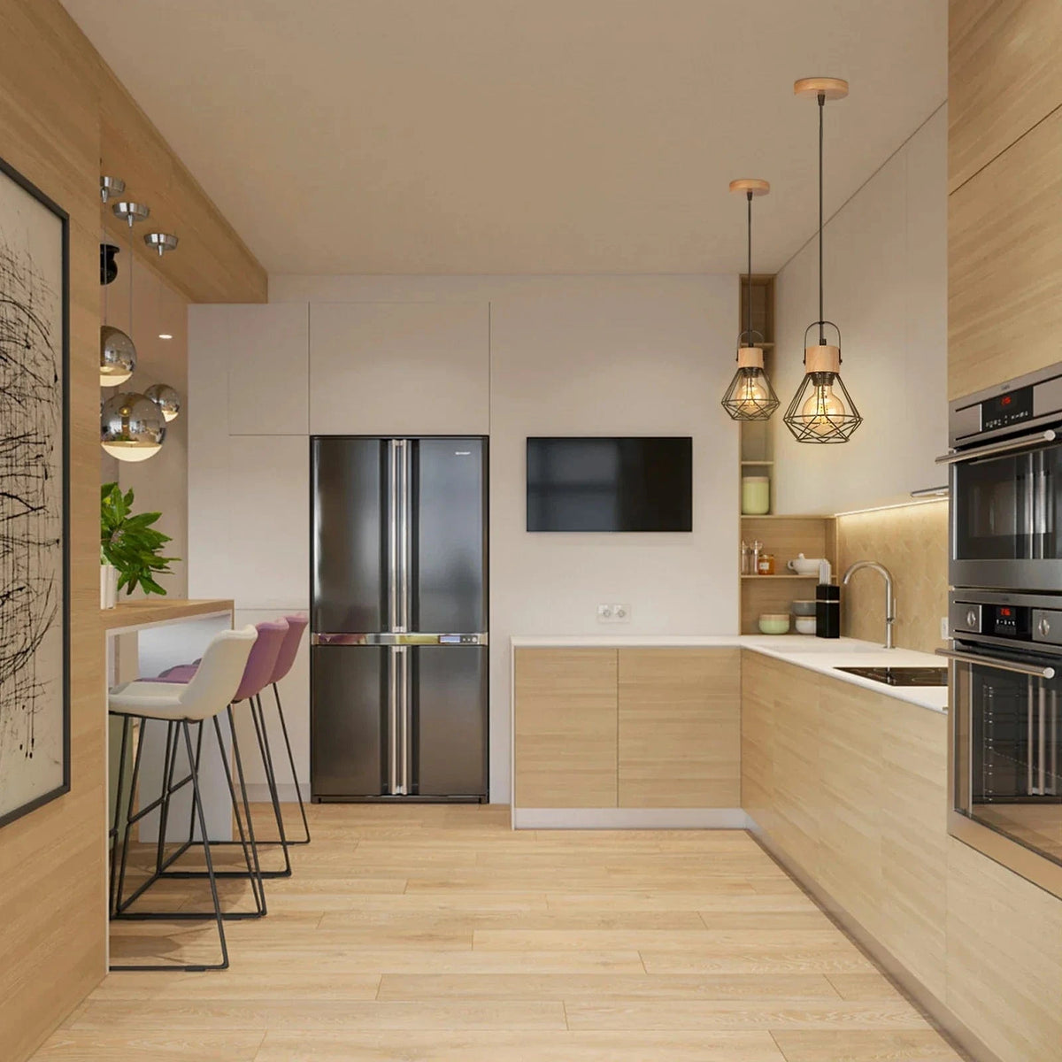 Suspension Nordique LED Spoutnik - Éclairage Luxe - E27 ampoule incluse | Marco Lucetti