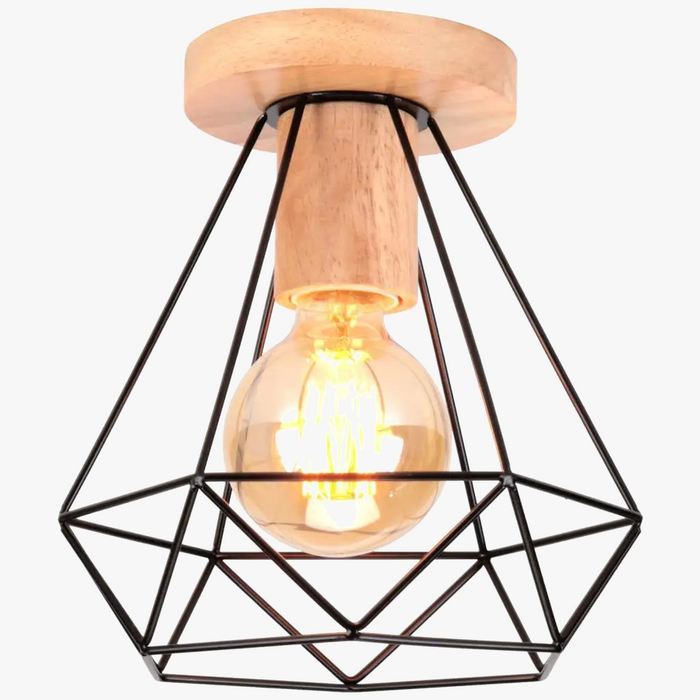 Suspension Nordique Lustre Industriel Vintage - Éclairage Rétro