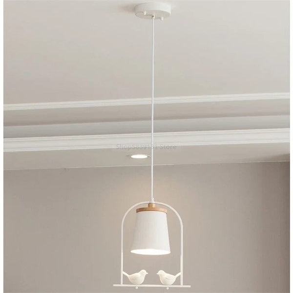 Suspension Nordique Minimaliste avec LED Oiseau Moderne | Marco Lucetti