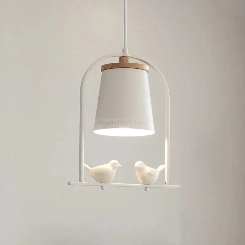 Suspension Nordique Minimaliste avec LED Oiseau Moderne | Marco Lucetti