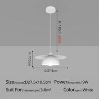 Suspension nordique minimaliste pour bar et café | Marco Lucetti A Blanc D27x10cm 9W / Blanc froid