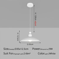 Suspension nordique minimaliste pour bar et café | Marco Lucetti B Blanc D35x12cm 9W / Blanc froid