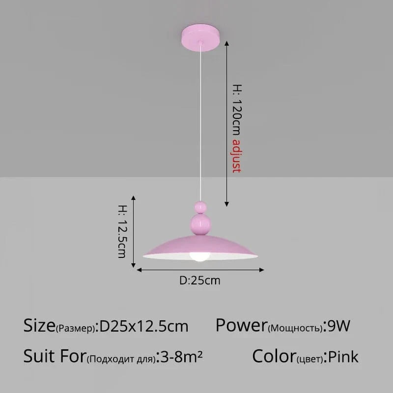 Suspension nordique minimaliste pour bar et café | Marco Lucetti B Rose D25x12cm 9W / Blanc froid