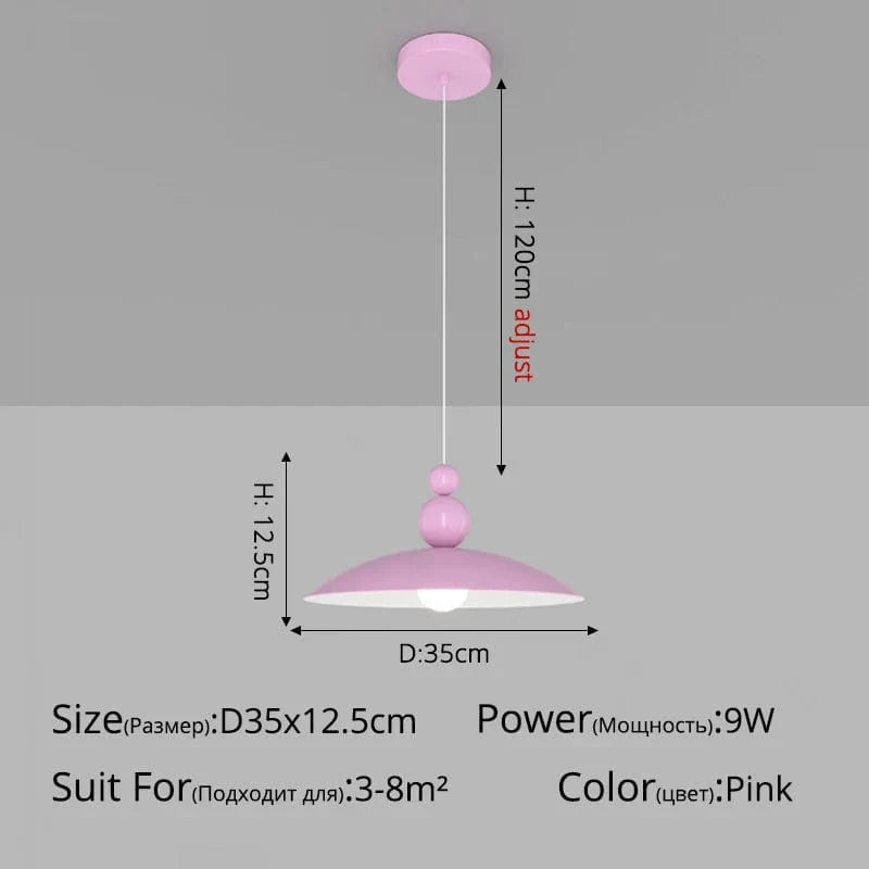 Suspension nordique minimaliste pour bar et café | Marco Lucetti B Rose D35x12cm 9W / Blanc froid