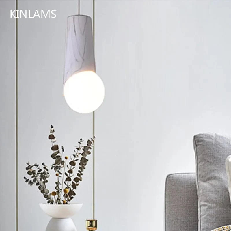 Suspension nordique minimaliste pour comptoir en marbre, fil de fer modernisé | Marco Lucetti