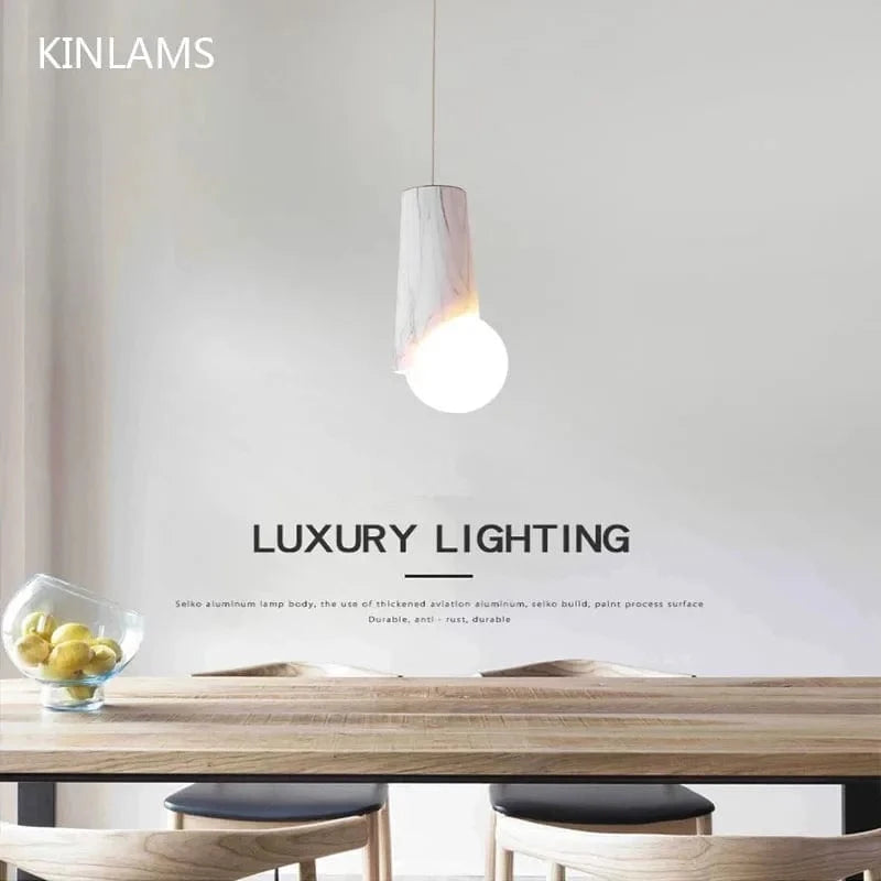 Suspension nordique minimaliste pour comptoir en marbre, fil de fer modernisé | Marco Lucetti