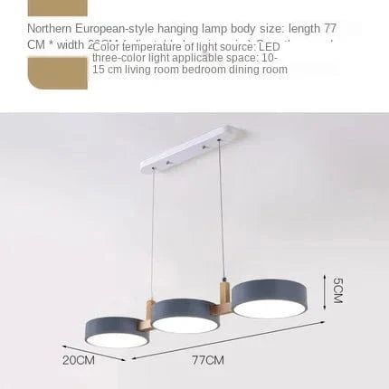 Suspension nordique moderne en bois de qualité | Marco Lucetti Gris / 3 couleurs claires