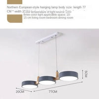 Suspension nordique moderne en bois de qualité | Marco Lucetti Gris / 3 couleurs claires