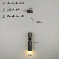 Suspension nordique moderne en métal avec lumière led intégrée | Marco Lucetti 1 lumière noire