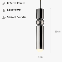 Suspension nordique moderne en métal avec lumière led intégrée | Marco Lucetti