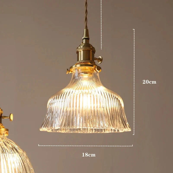 Suspension Nordique Moderne en Verre Fleur | Marco Lucetti